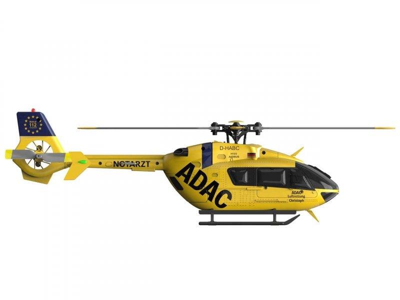FliteZone Helikopter EC135 ADAC 4-Kanal, 6G, RTF Kleiner Singlerotor EC135 Hubschrauber in ADAC Lackierung mit 6G Gyro