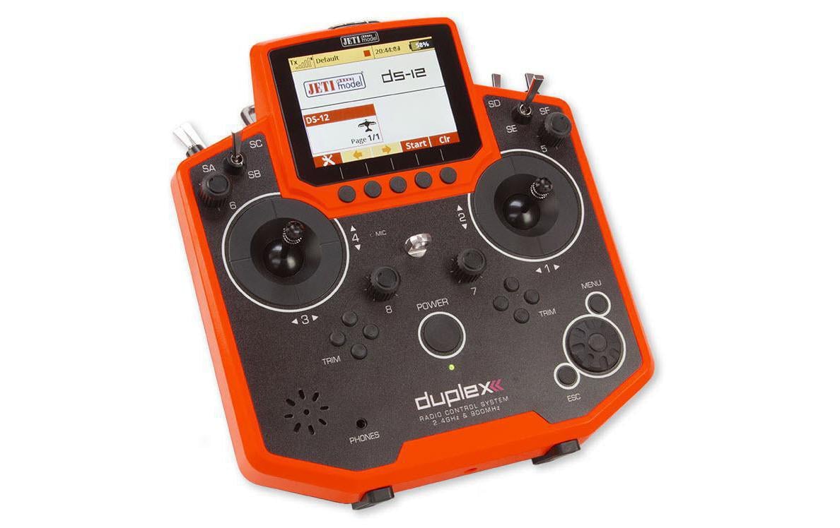 Fernsteuerung DS-12 Rot Duplex EX<br>Handlicher Sender mit Kunststoffgehäuse in Multimode Ausführung