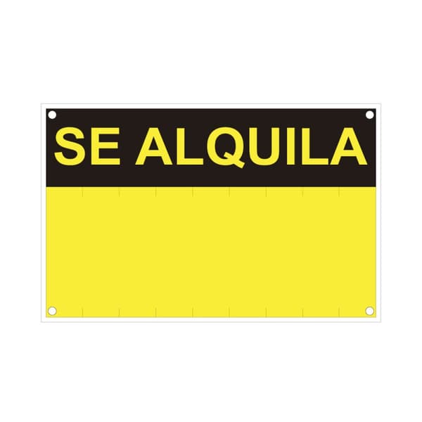 Skilt Normaluz Se alquila PVC 45 x 70 cm