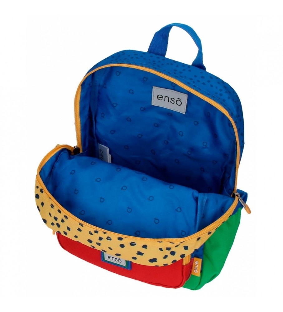 Mochila pequena Enso Jungle Club Multicolorida