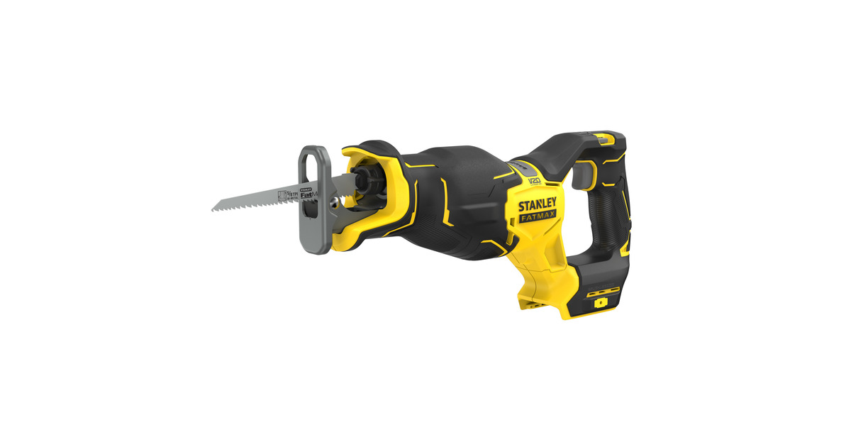StanleyFATMAX V20 18V Borstelloze reciprozaag  (Zwart/geel, Accu en oplader niet inbegrepen)