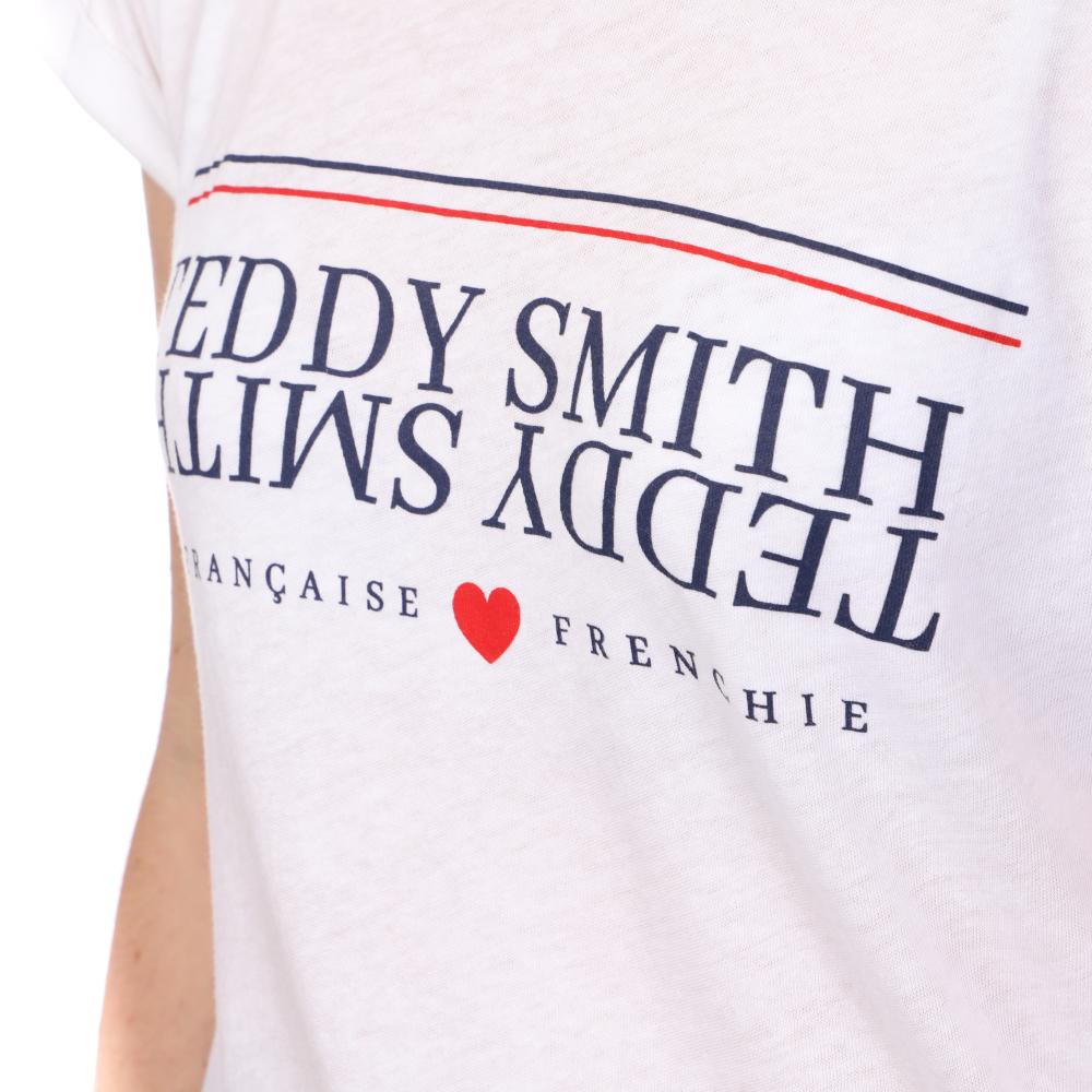 Teddy Smith T-shirt Blanc Femme Teddy Smith Trobali
