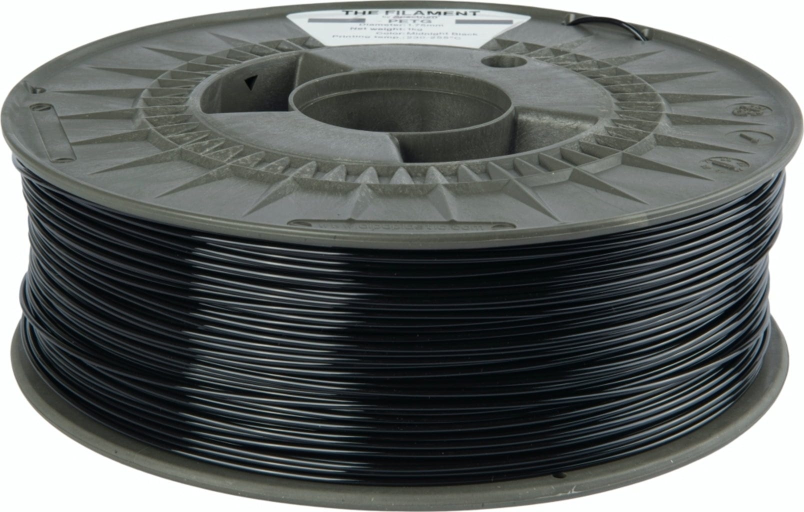 The Filament  PETG Midnight Black, 1,75 mm / 1000 g    Erschwingliches PETG in Midnight Black