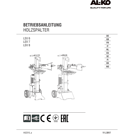 AL-KO brændekløver LSV 550/6