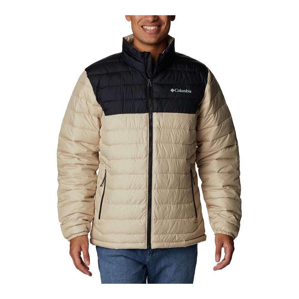 Columbia POWDER LITE - Doudoune Homme fossil/black