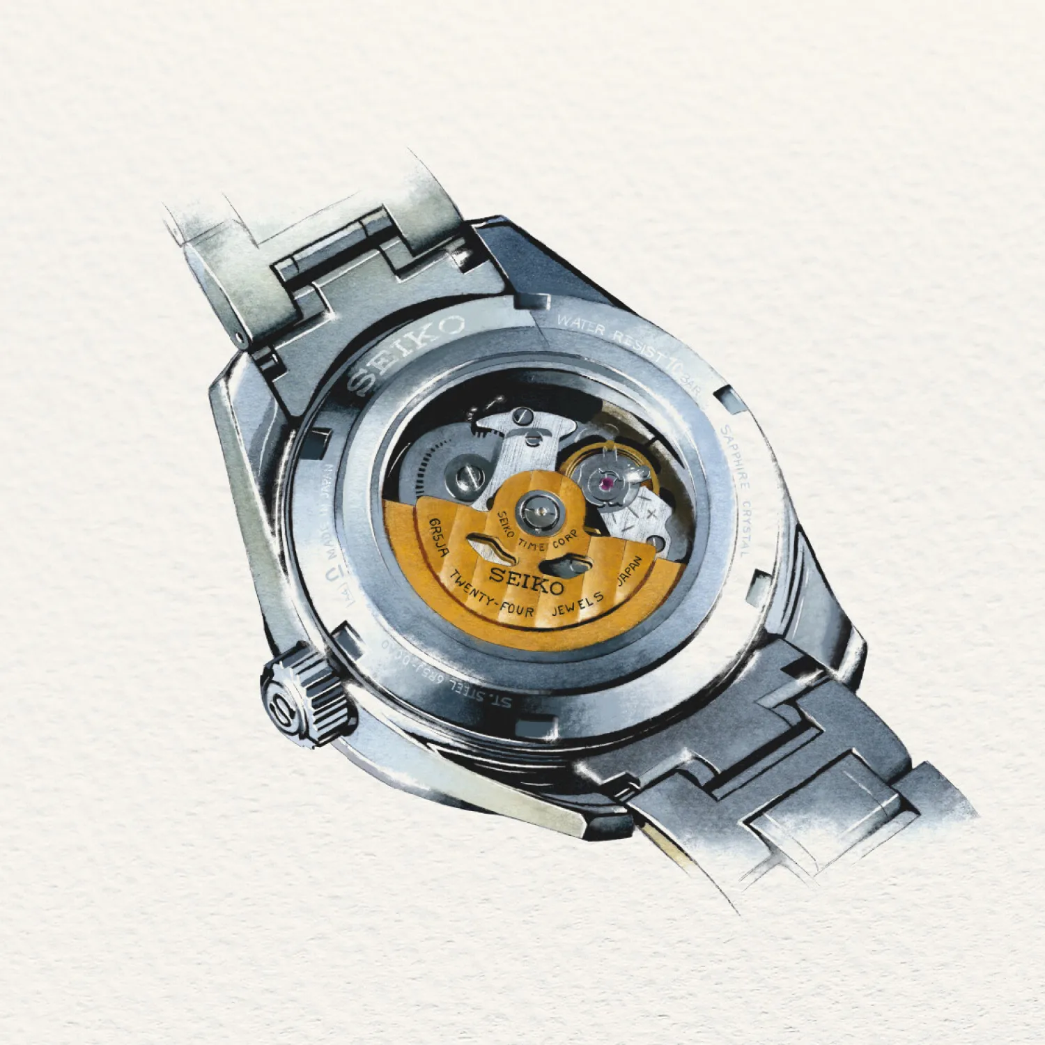 Seiko Presage 'Ao' Sharp-Edged Open Heart SPB415J1