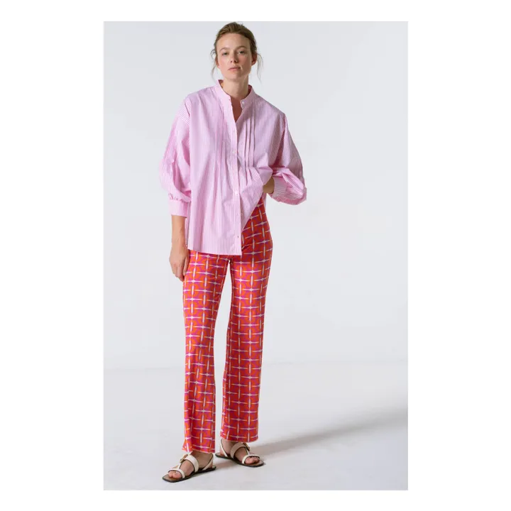Suzie Winkle Pantalon Gerri Vinyle | Orange sanguine