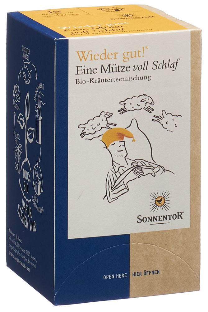 SONNENTOR Eine Mütze voll Schlaf Tee BIO Btl 18 Stk