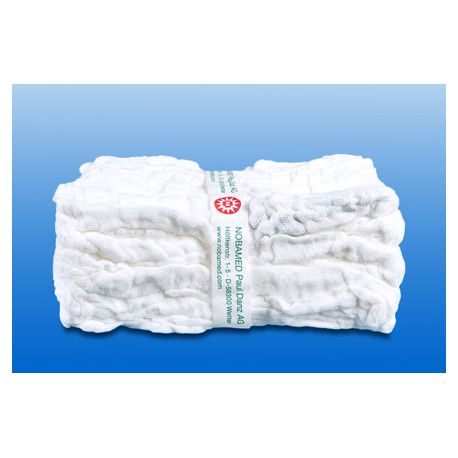 NOBA Bauchtuch vorgewaschen mit Schlaufe 6-lagig 45 cm x 45 cm