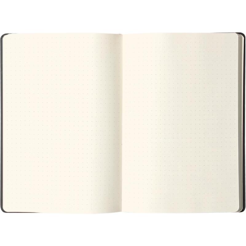 Webnotebook A5 192 pages dot papier ivoire 90g fermeture élastique - Noir