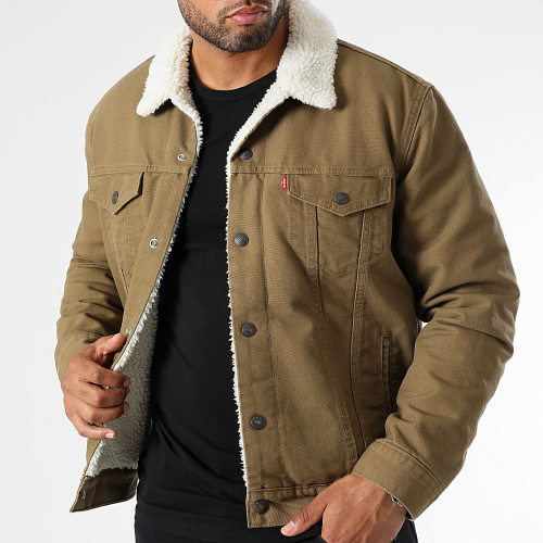 Veste Jean A Col Fourrure 16365 Marron