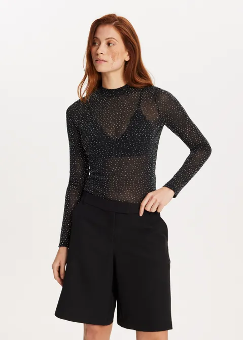 Glitter body zwart (ZWART)