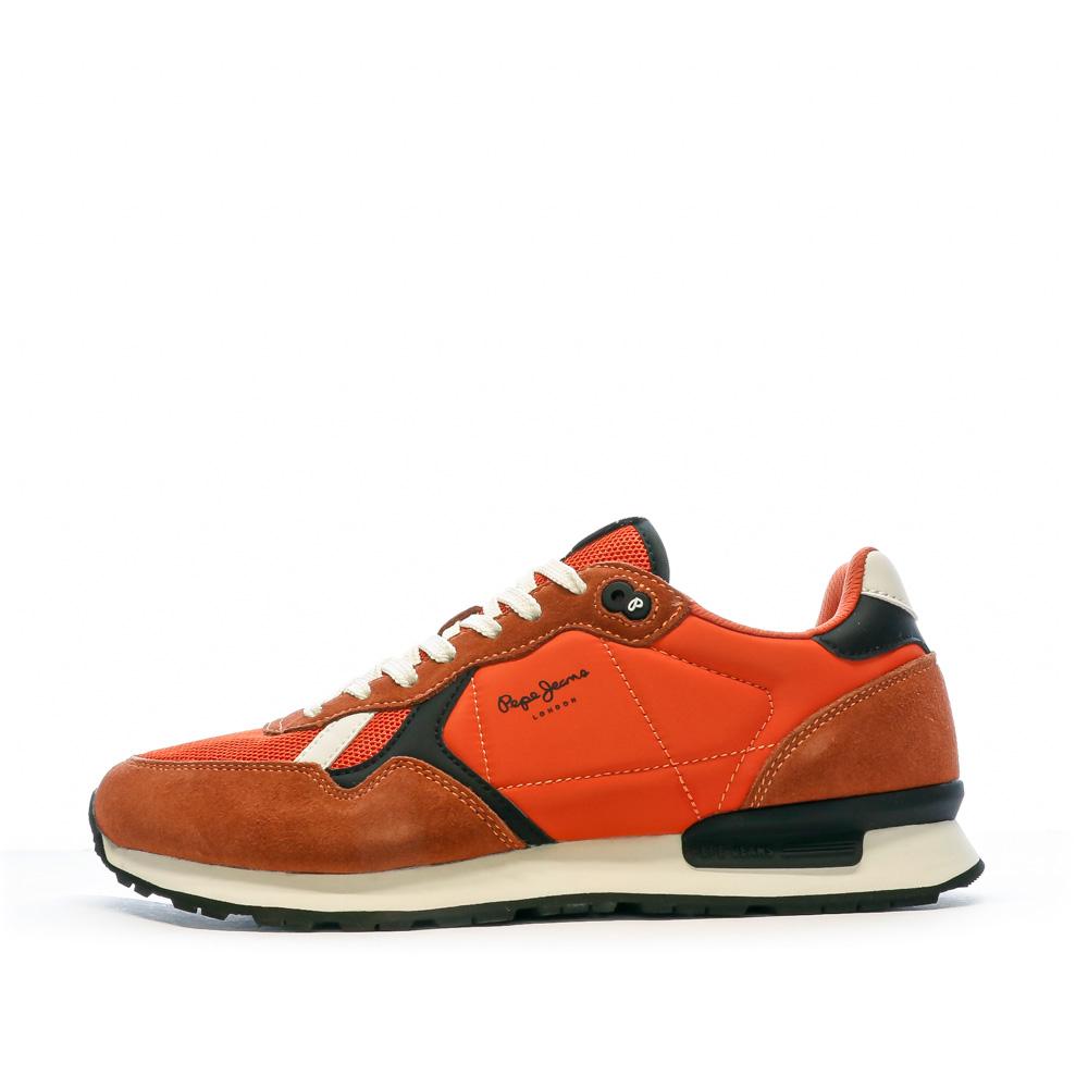 Pepe jeans Baskets Orange Homme Pepe jeans Brit Heritage