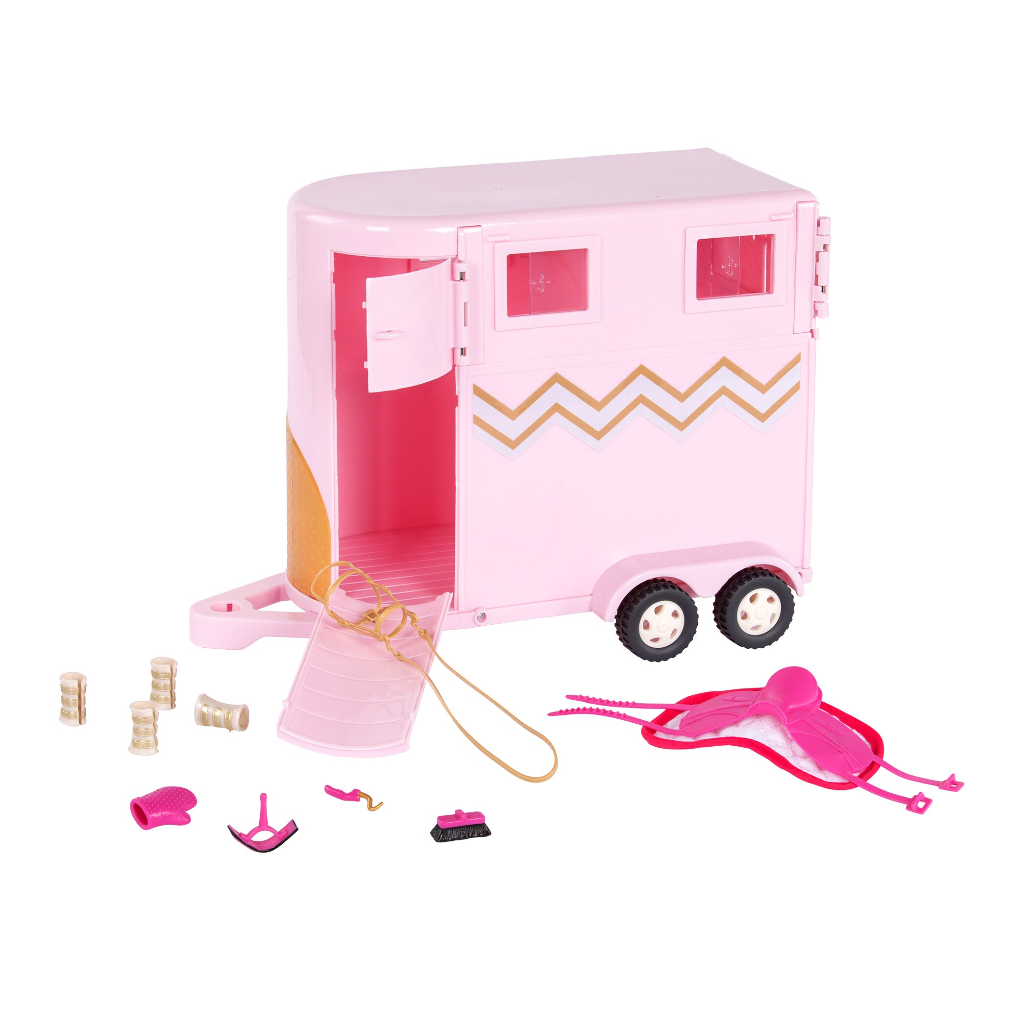 LORI Puppe Briella mit Pferde Reise Set