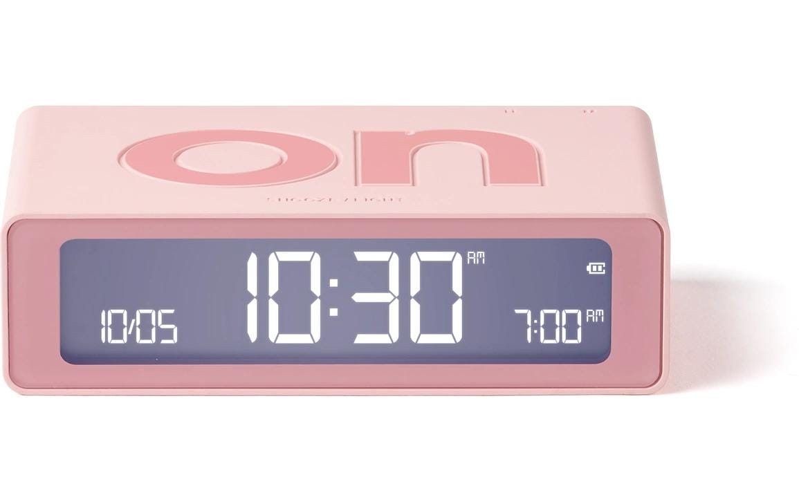 Digitalwecker Flip Mini Light PinkMini LCD-Wecker mit Umkehrfunktion (On/Off)