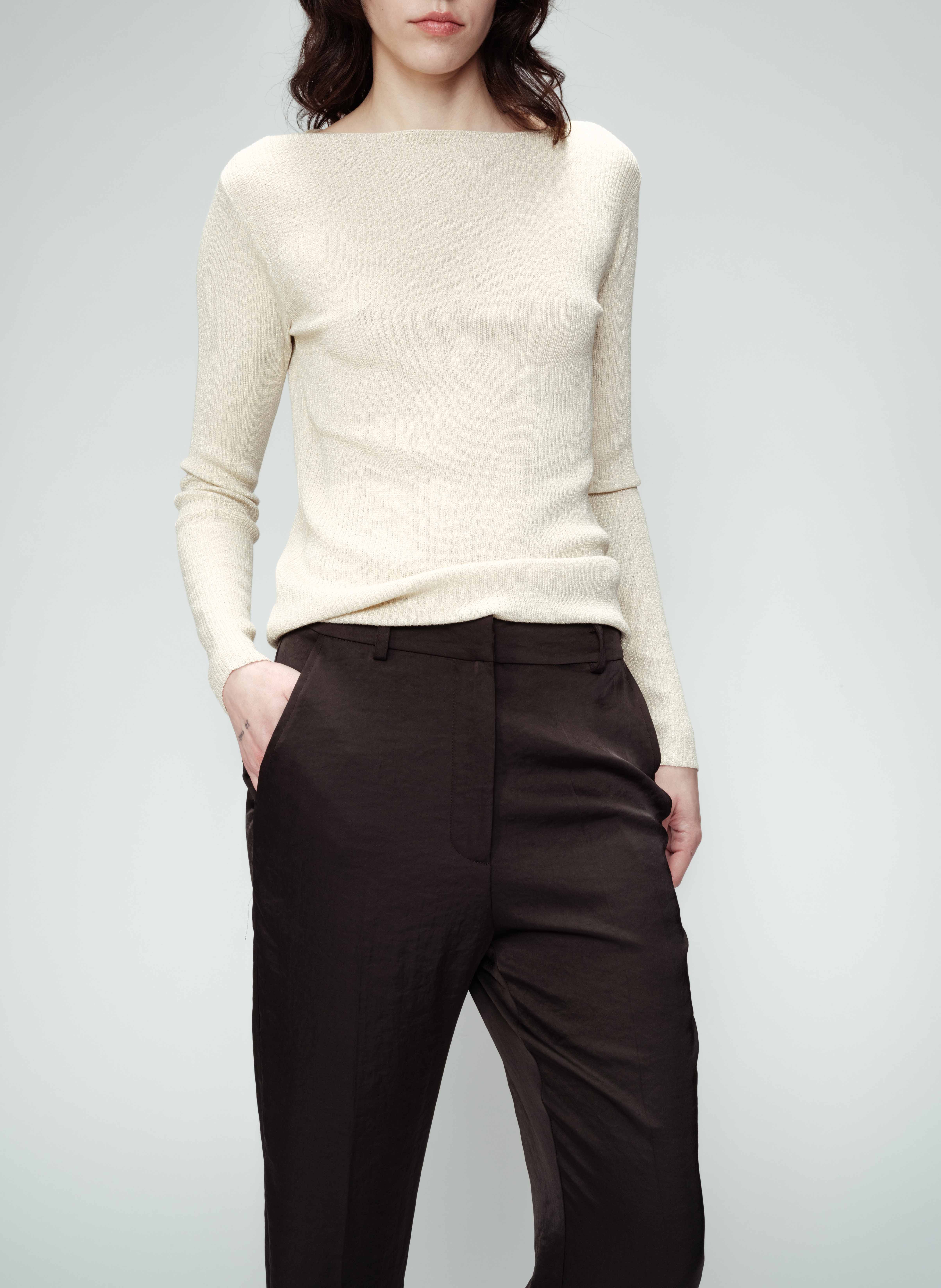 OLGA - Pull col rond| Doré