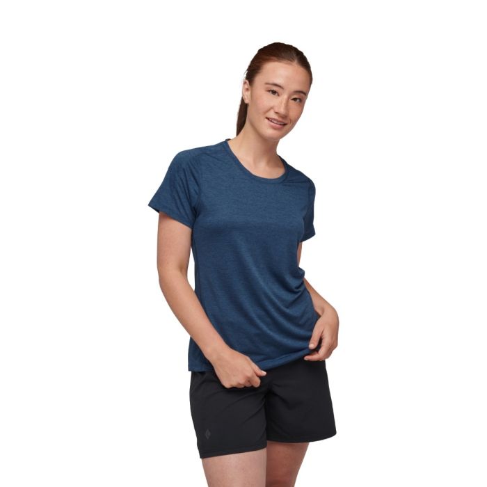 Black Diamond Dame T-shirts Lightwire SS Tech Tee Blå