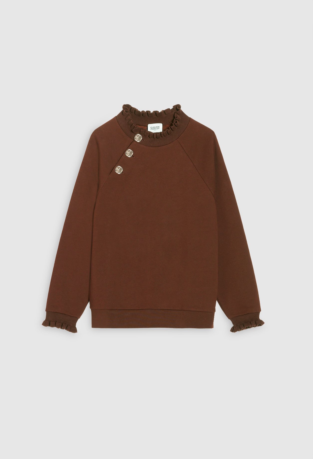 Sweatshirt &agrave; col volante