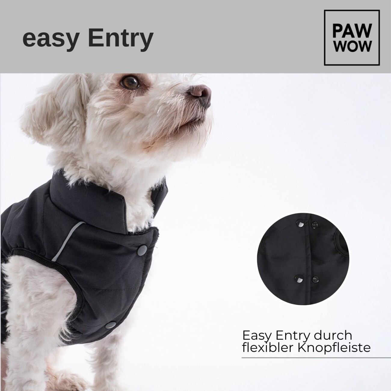 PAW WOW Hundejacke TONI Schwarz S