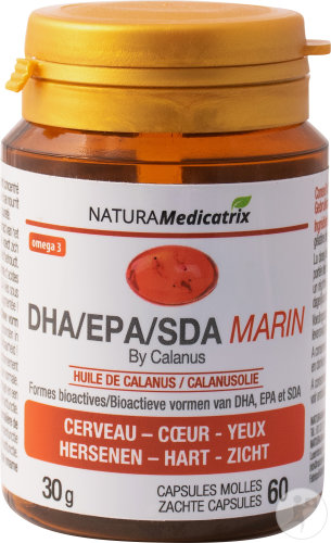 DHA/EPA/SDA Marin Huile De Calanus 60 Gélules