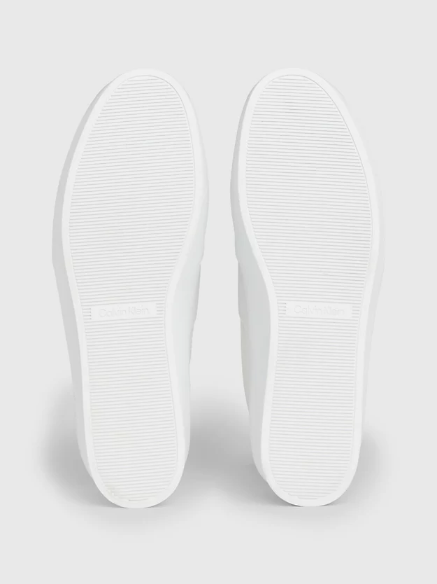 Sapatos plataforma de couro sem cadarço