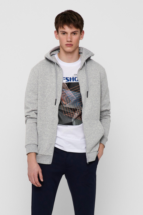 Only & Sons grijze heren vest