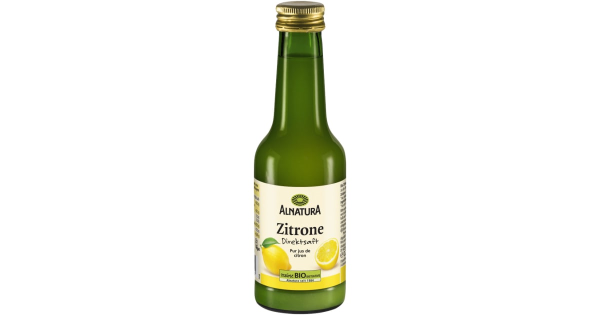 Alnatura Bio Zitronen Direktsaft 0,2 Liter (Einweg)