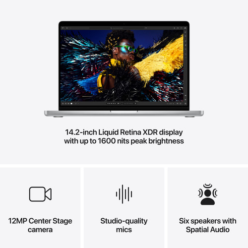 Apple MacBook Pro 14 inch M4 (10 core CPU/10 core GPU) 24GB/1TB Zilver AZERTY