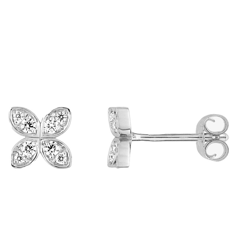 Boucles d'oreilles Femme - Oxyde de zirconium - Argent 925