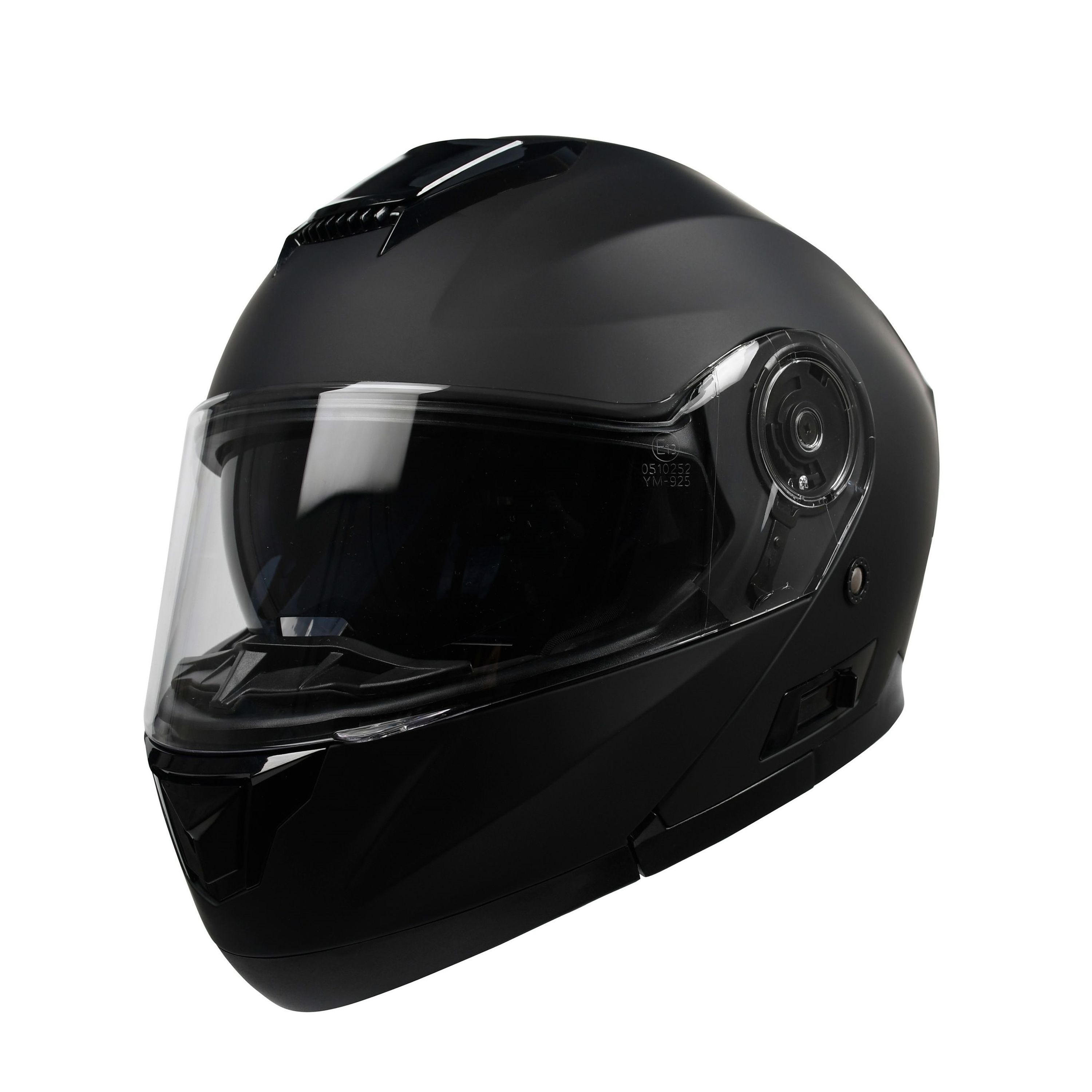 Motorrad Klapphelm schwarz matt Grösse 55/56