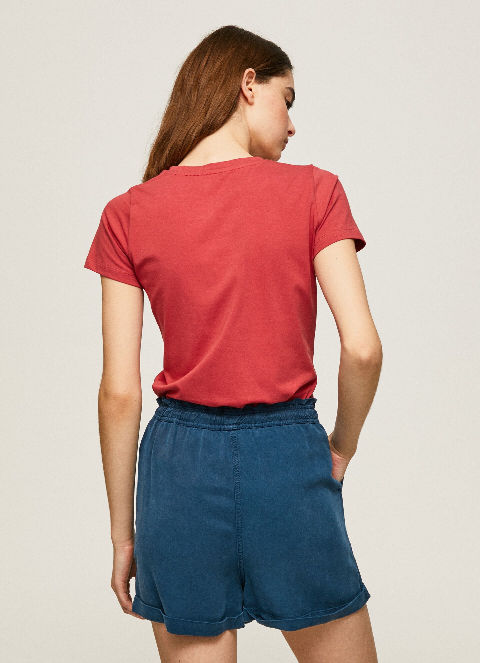 CAMISETA LYCRA LOGO ESTAMPADO - studio red