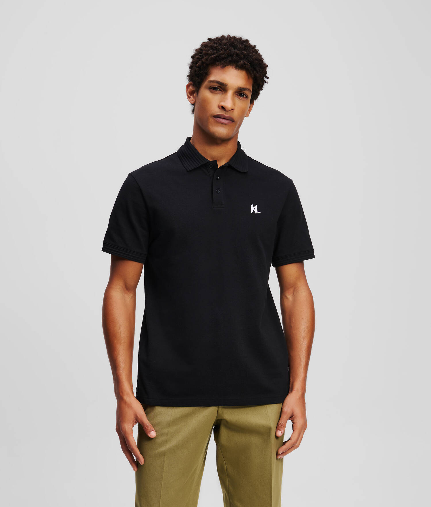 POLO KL MONOGRAM - Noir