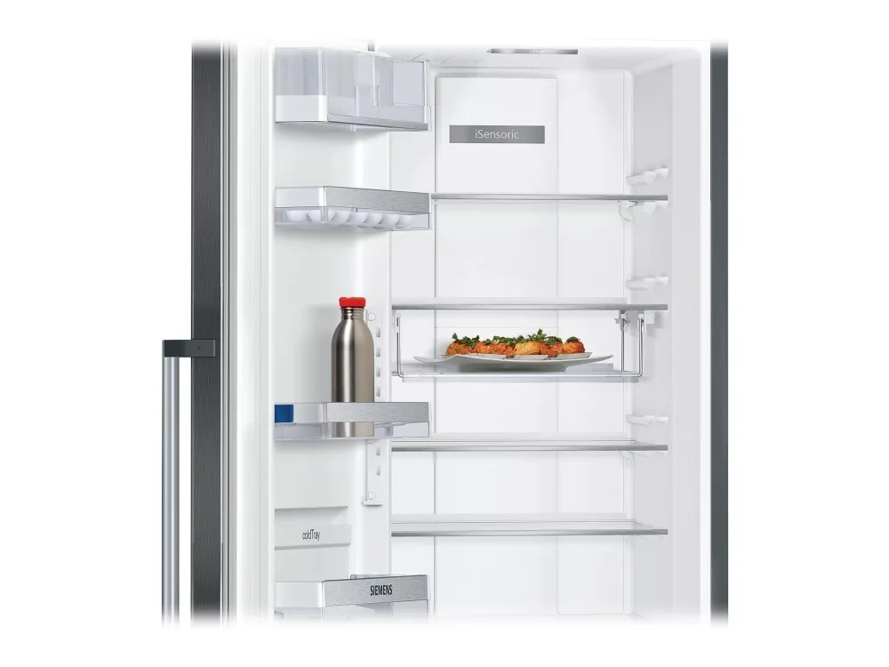 Siemens iQ700 KS36FPXCP - Køleskab - bredde: 60 cm - dybde: 65 cm - højde: 186 cm - 309 liter - Klasse C - BlackSteel