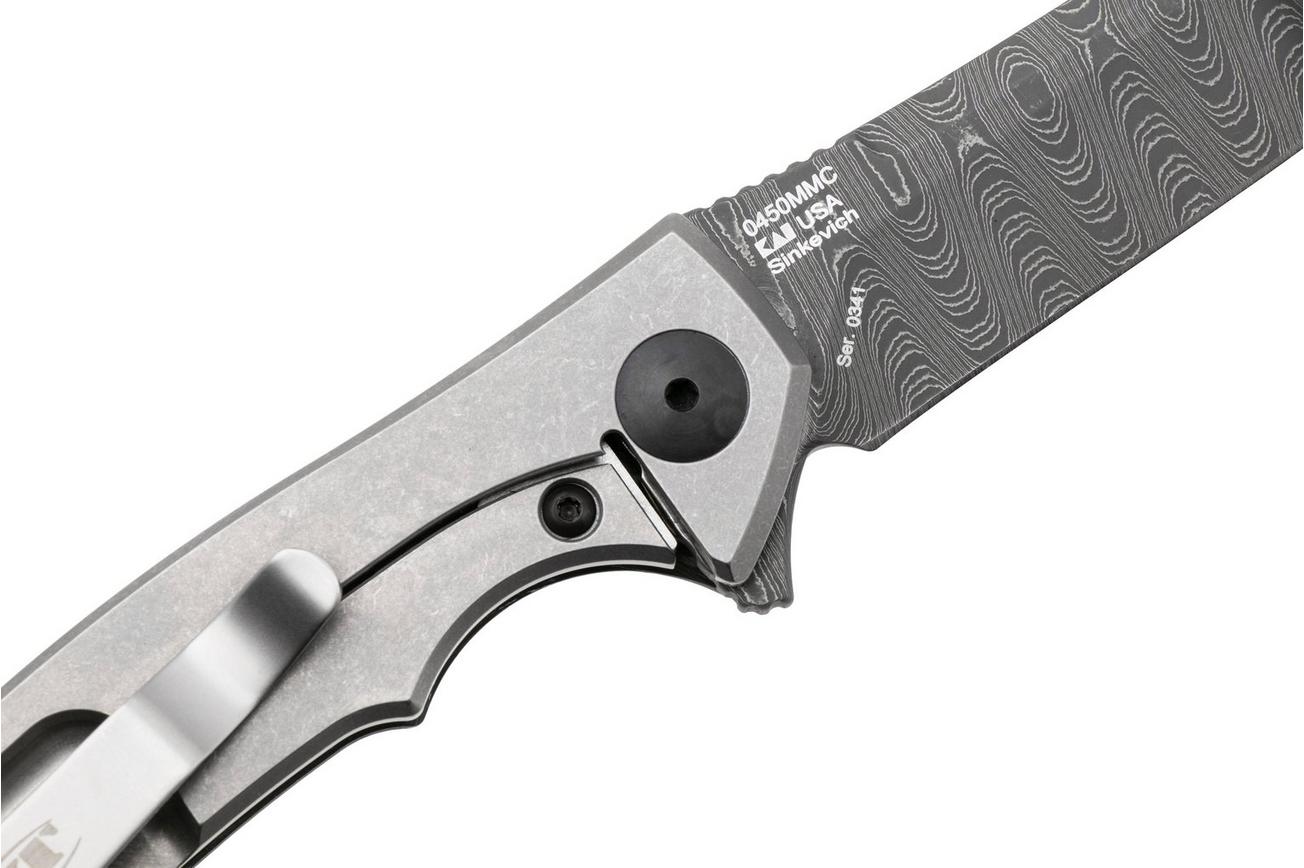 Zero Tolerance 0450MMC Vegas Forge Damascus, Marble Carbon Fiber, Limited Edition zakmes