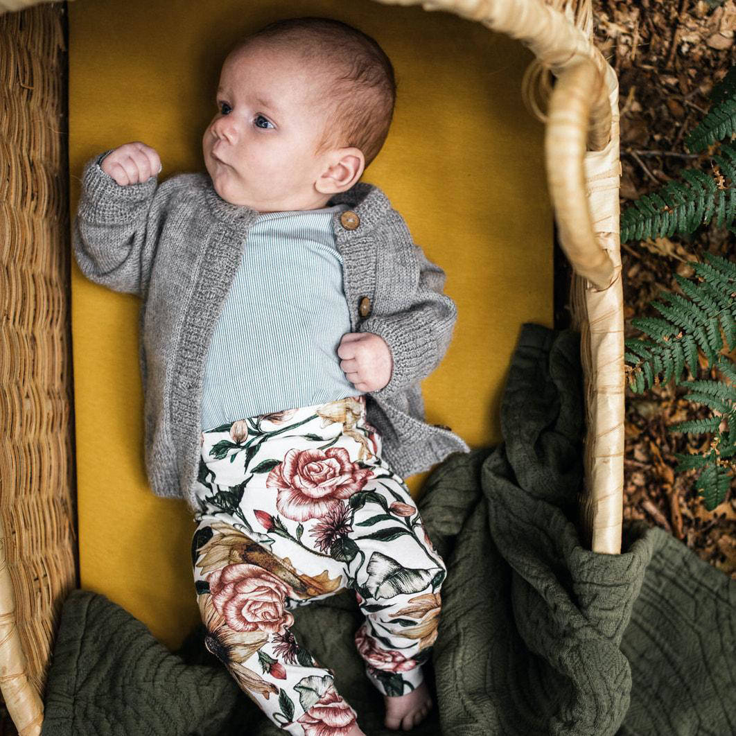 WildWood katoenen baby wieg hoeslaken 40x80 cm Ochre