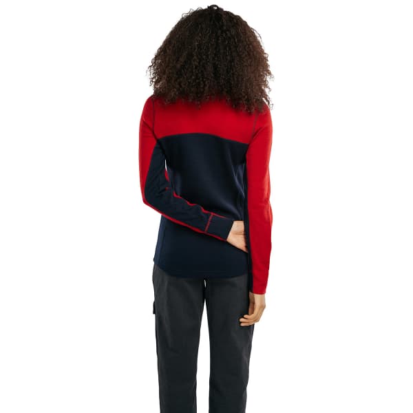 Pull DALE OF NORWAY MORITZ F BASIC SWEATER RASPBERRY NAVY OFFWHITE