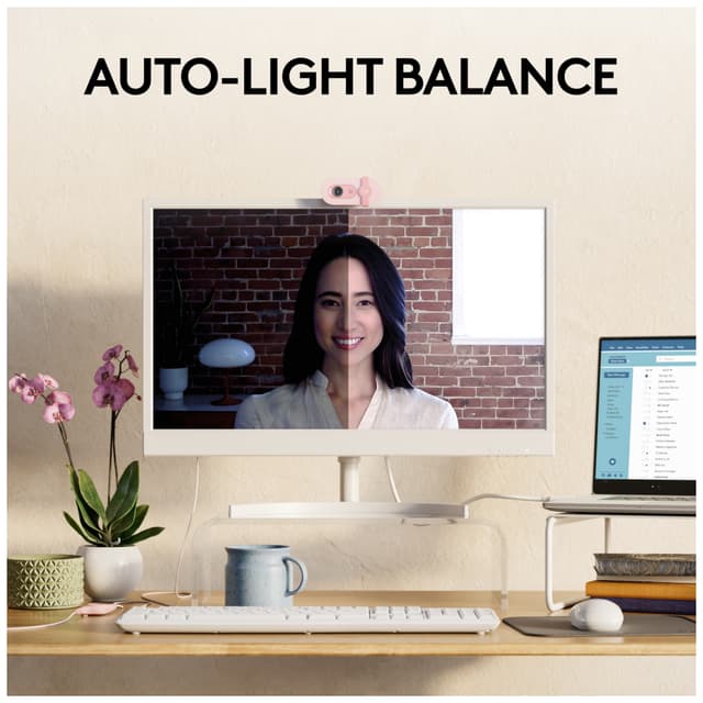 Logitech Brio 100 FullHD webkamera (rosa)