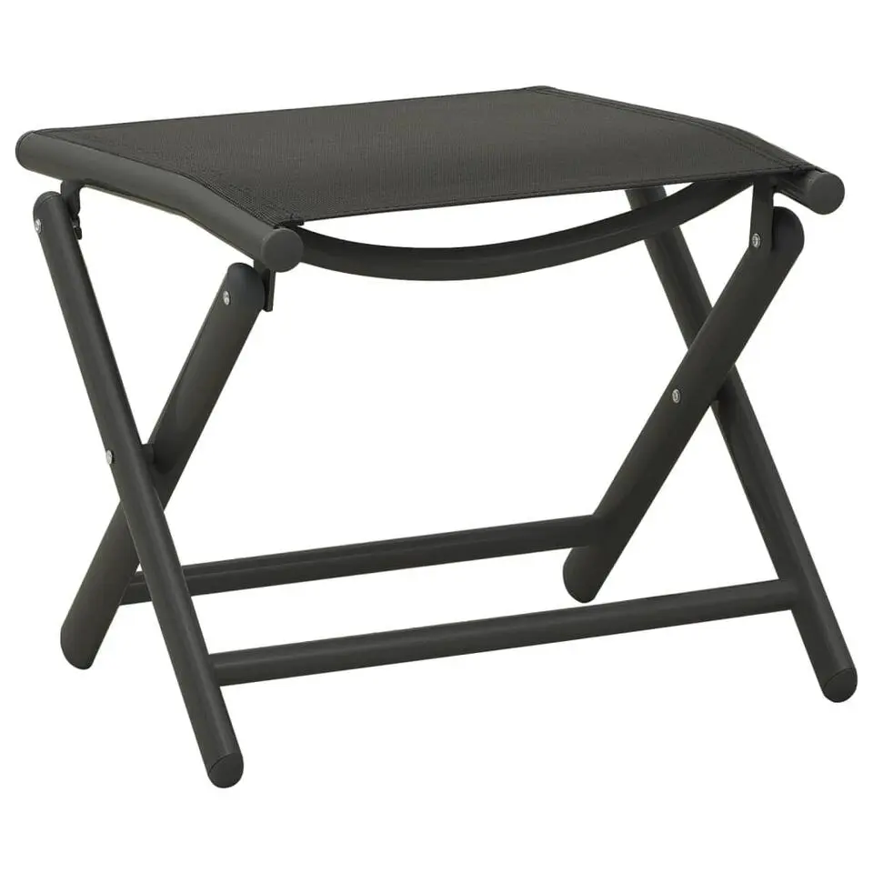 vidaXL - Loungeset - Zwart - Aluminium