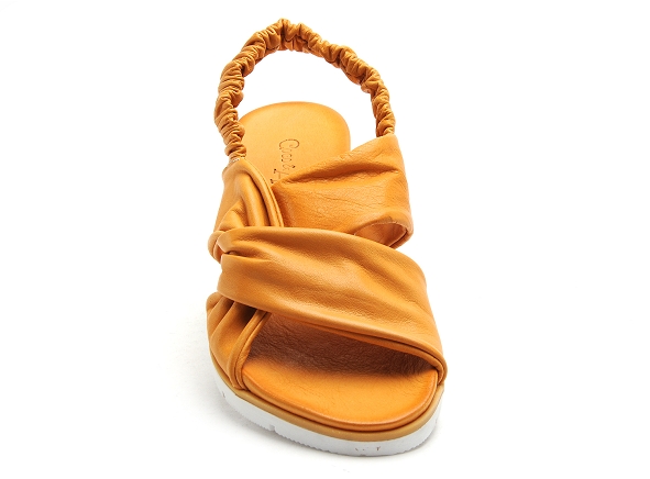 Coco abricot nu pieds plats femme migny orange