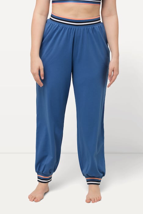 Loungewear-Hose, Streifenbündchen, Elastikbund