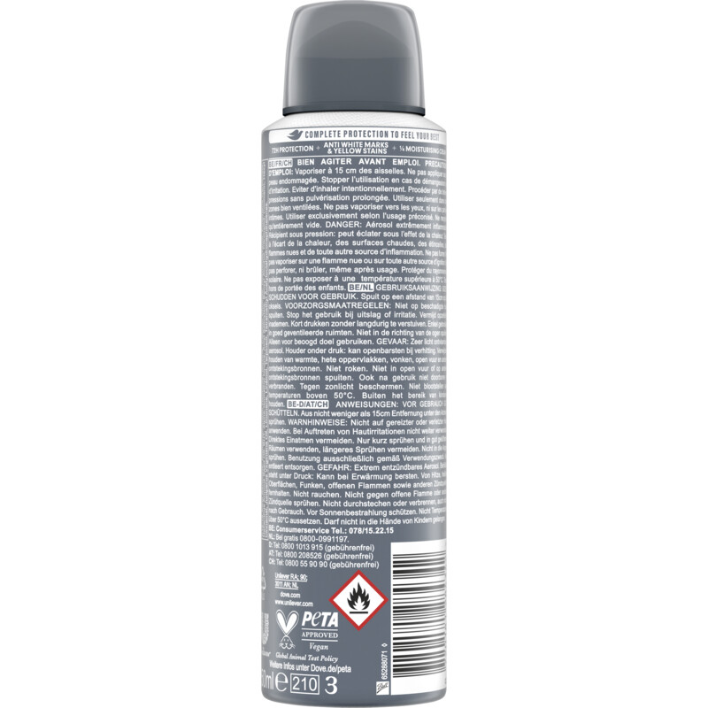 Dove Men+care invisible dry deodorant spray