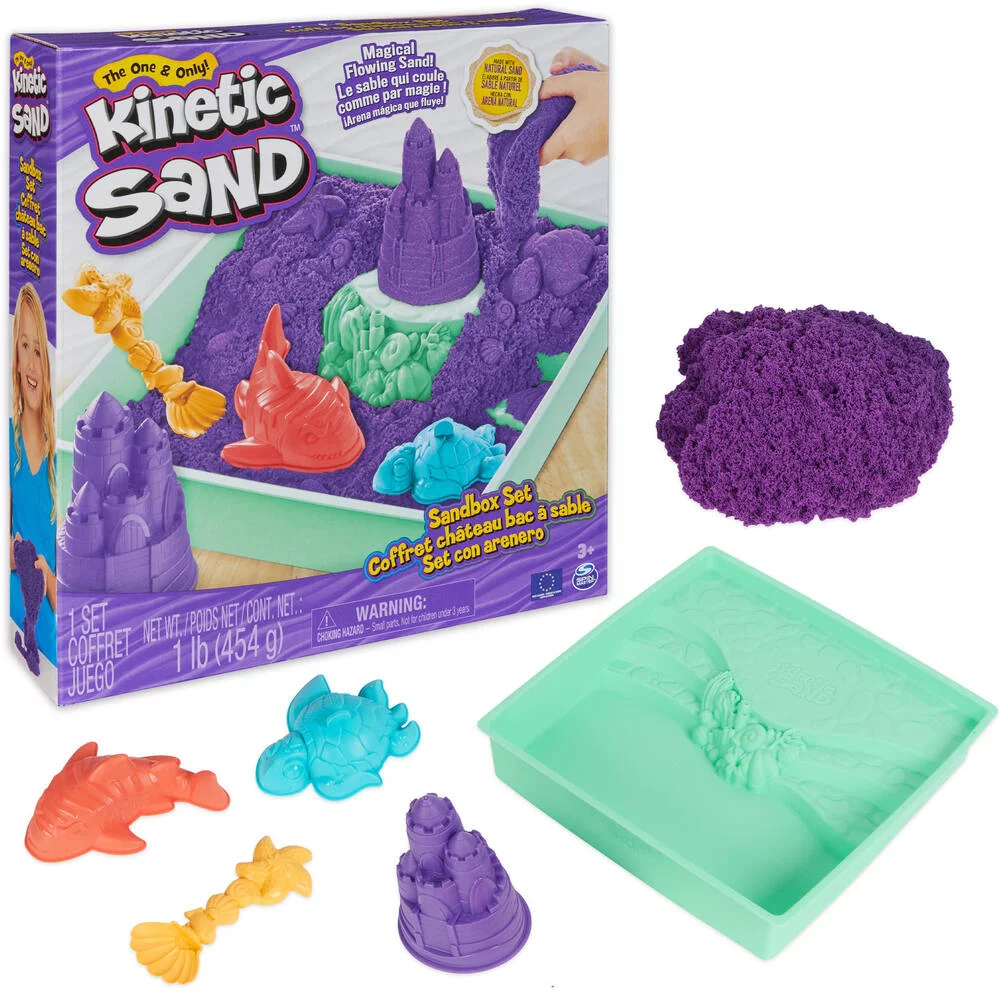KINETIC SAND - COFFRET CHATEAU-BAC A SABLE 454 G