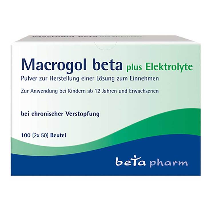 Macrogol beta plus Elektrolyte Pulver, 100 St