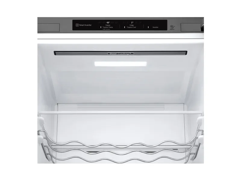 LG GBV3200DPY - Køleskab/fryser - bund-fryser - bredde: 59.5 cm - dybde: 68.2 cm - højde: 203 cm - 387 liter - Klasse D - prime-sølv