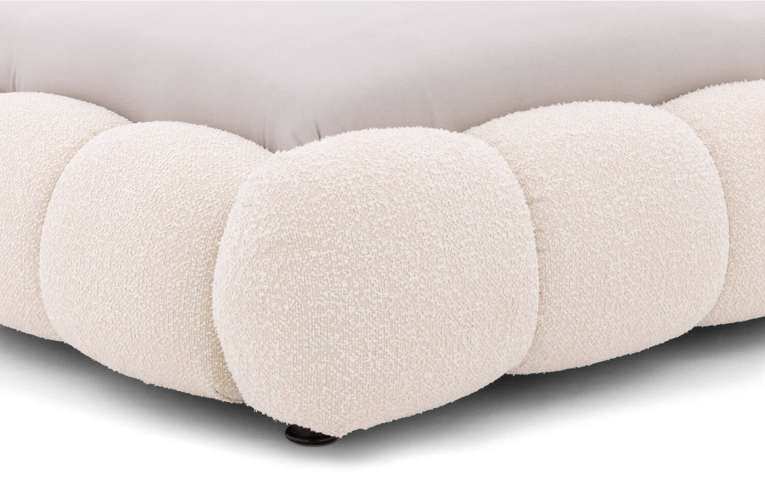 Goossens Gestoffeerd Bedframe Cloud - 180 x 210 - Ahenk 9851 beige -