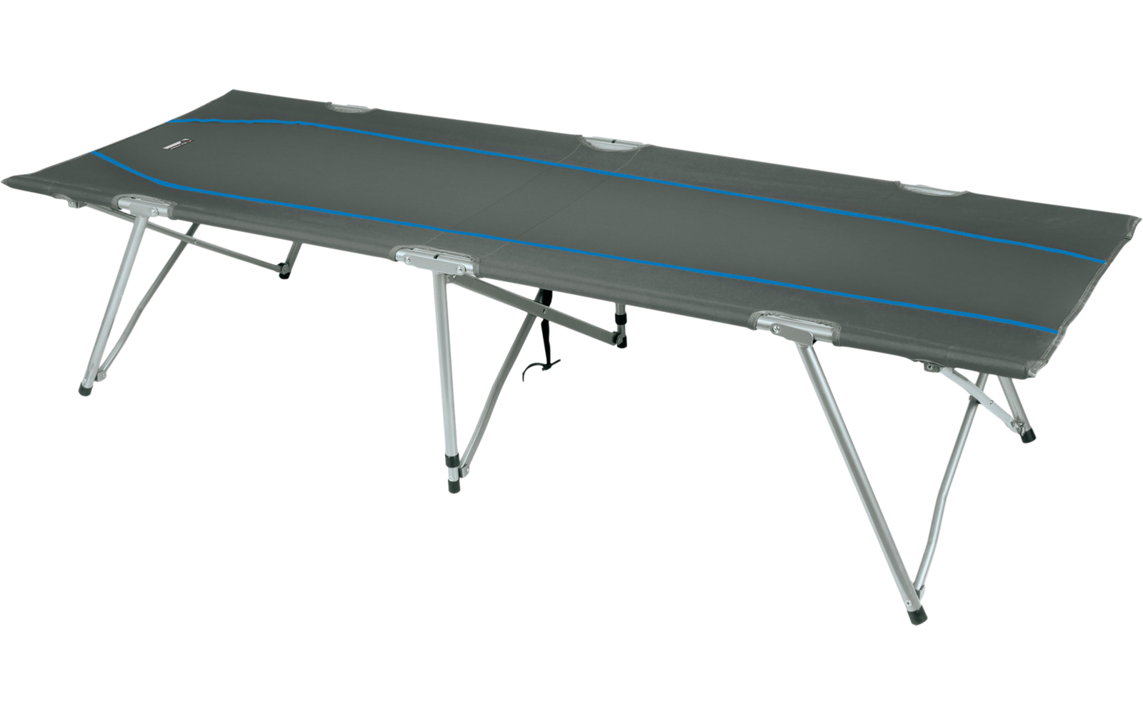 High Peak Oviedo Camping Faltbett 190 x 65 x 45 cm dunkelgrau/blau