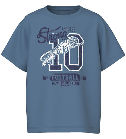Name It T-shirts - 2-pak - NkmVagno - Coronet Blue/Jet Stream m.