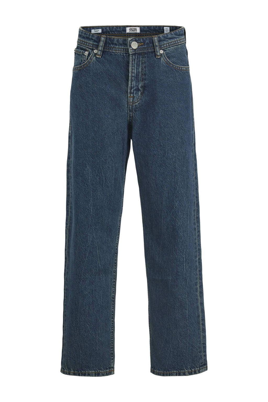 JACK & JONES JUNIOR baggy high waist baggy jeans dark blue denim
