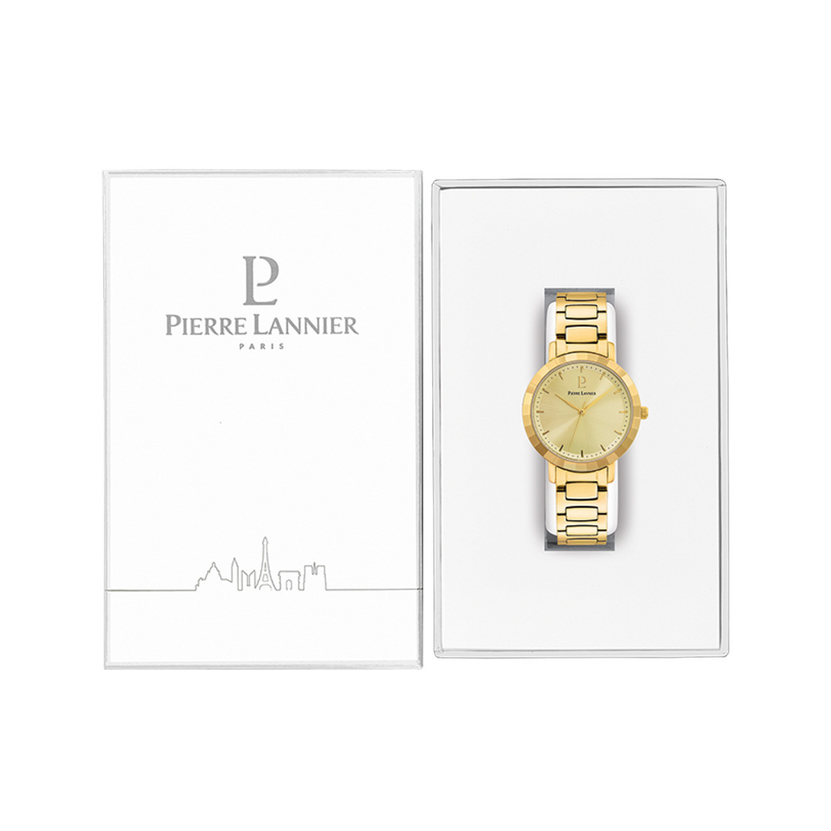 Montre PIERRE LANNIER Galiera femme bracelet acier doré