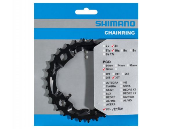 Shimano Deore MT500 3x10-Speed Klinge, 30T